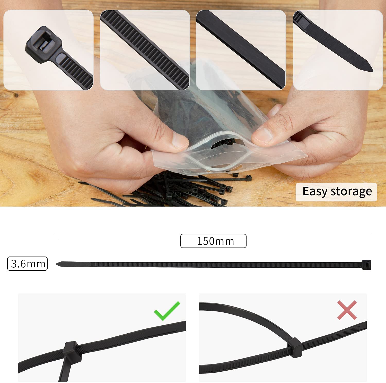 Sujetacables de cabeza montable CHS-110MT